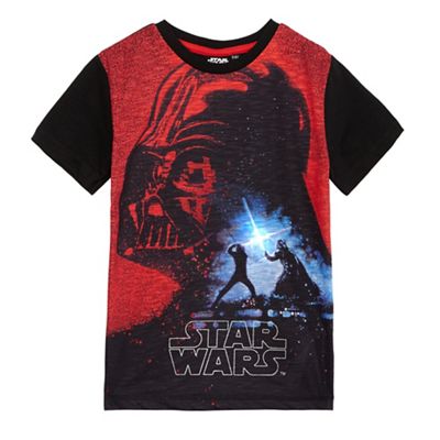Boys' black and red light up 'Star Wars' t-shirt